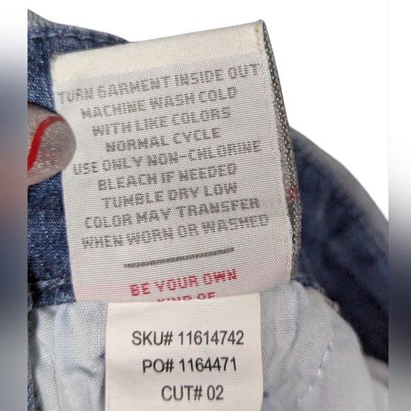 Torrid Denim Overall Cropped Relaxed Distressed Stretch Everyday Jeans Size 14 - Picture 14 of 14